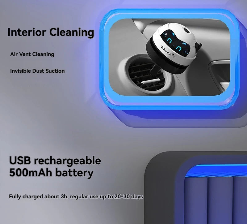 Mini Vacuum Cleaner – Rechargeable Wireless Desk, Car & Keyboard Dust Remover | Portable Handheld Clean